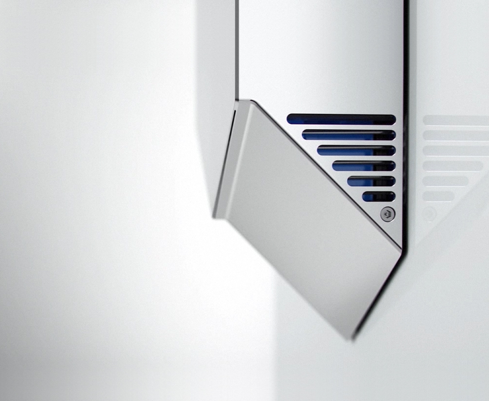 Side-on view of the Dyson Airblade V hand dryer
