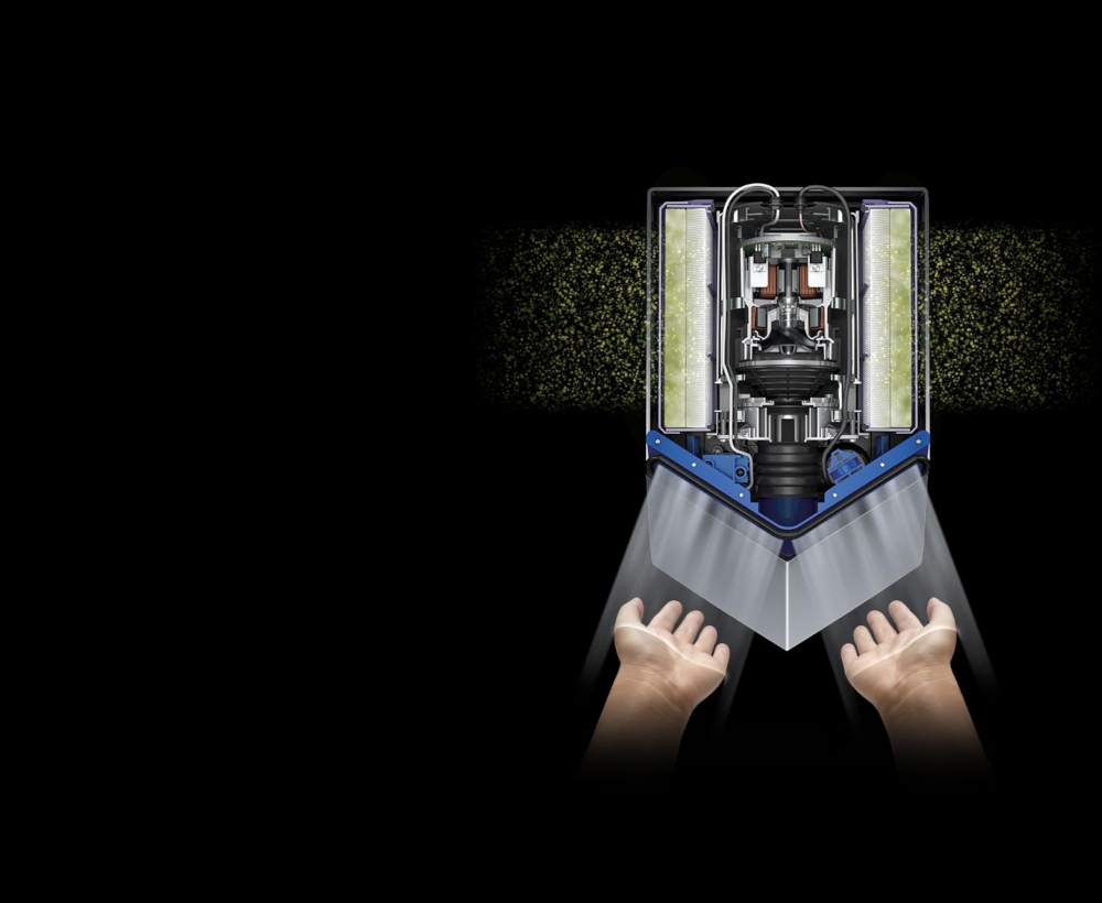 HEPA filtration of a Dyson Airblade V hand dryer